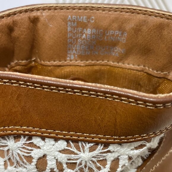 Madden Girl Brown Lace-Up Ankle Boots With White Crochet Details & Buckle Accent - Picture 6 of 6